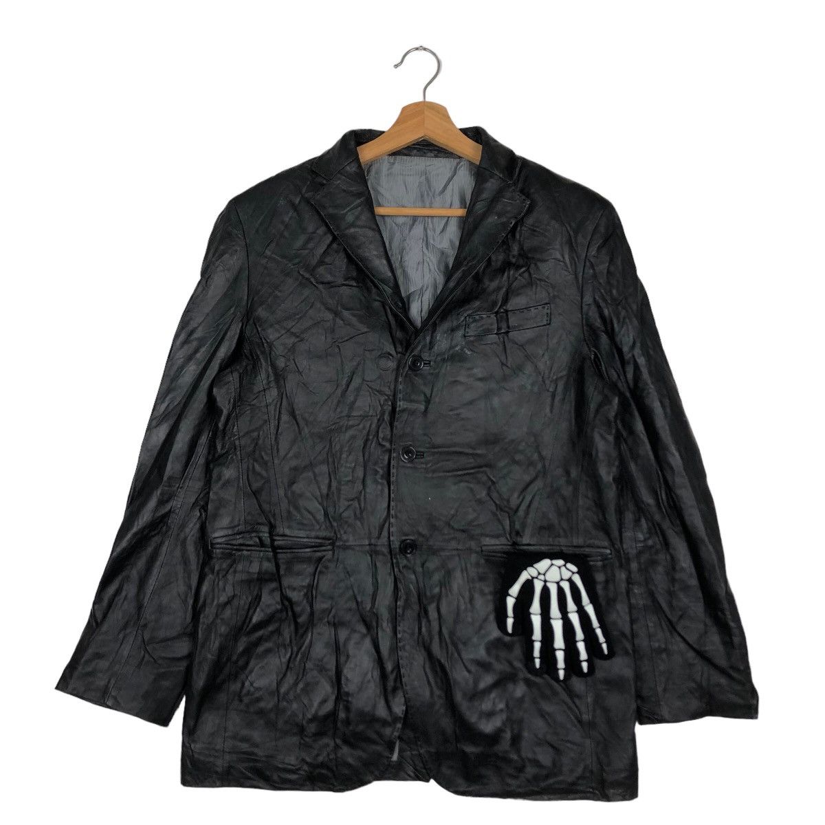 Genuine Leather 🔥90’s Vintage Lamb Leather Jacket Mitsumine Issey Miyake Size US M / EU 48-50 / 2 - 2 Thumbnail