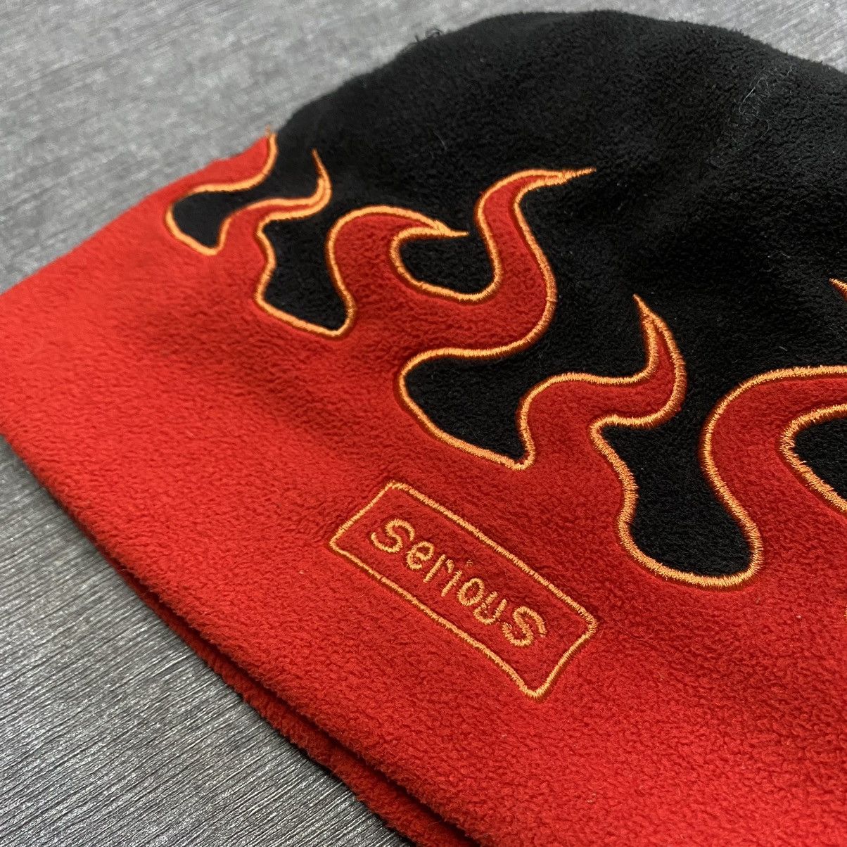 Vintage Vintage Serious y2k flame beanie hat Size ONE SIZE - 2 Thumbnail