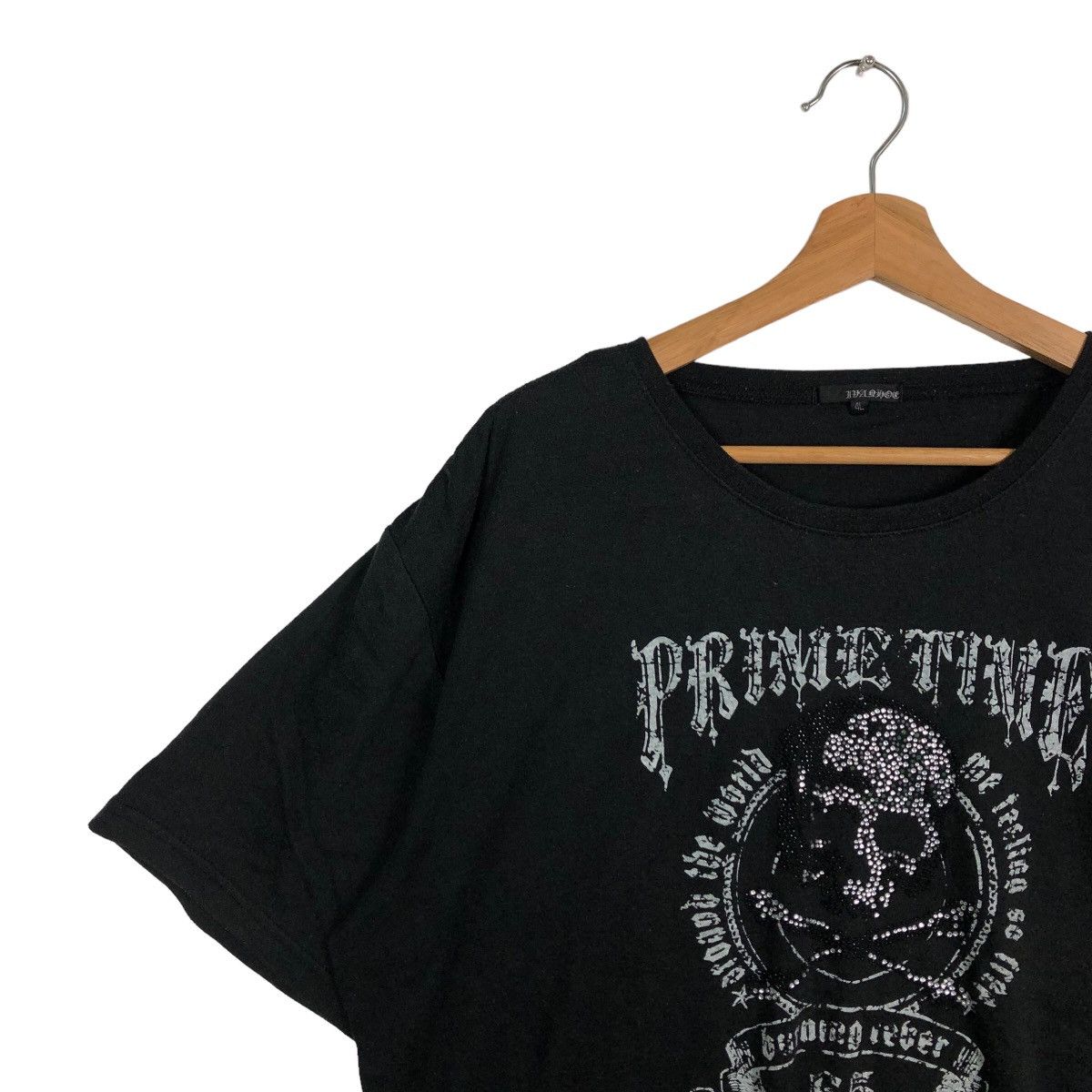 Japanese Brand PUNK DESIGN TSHIRT BIG LOGO PRIME TIME CHROME HEARTS DESIGN Size US L / EU 52-54 / 3 - 6 Thumbnail