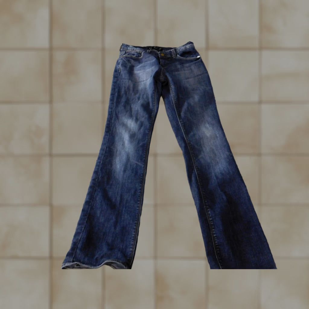 Zara Zara Jeans Womens 8 Denim Blue Straight Regular Zip 28in Inseam 30in Cotton Blend Spandex Zipper Stretch Jeans Women Regular Blue 8 Size 26" / US 2 / IT 38 - 1 Thumbnail