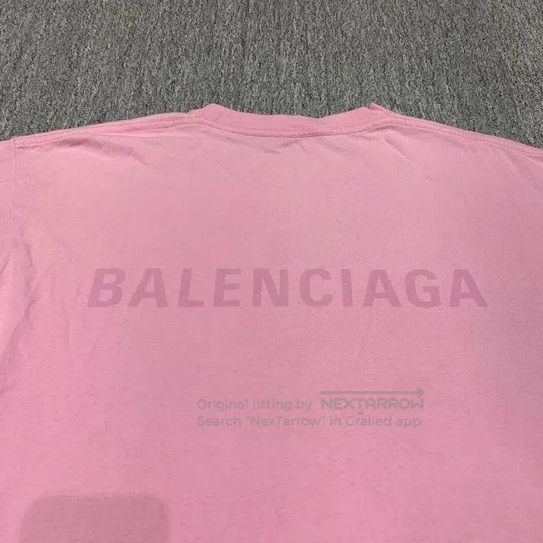 Balenciaga Balenciaga Pink Embroidered Logo T-shirt. Size US S / EU 44-46 / 1 - 6 Thumbnail