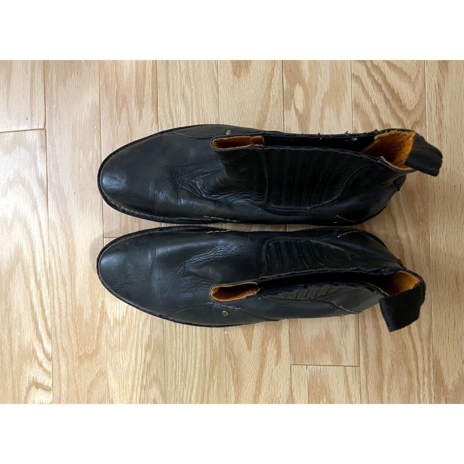 Bed Stu Bed Stu Men's Black Leather Cobbler Series Chelsea Ankle Boots 11.5 Size US 12 / EU 45 - 4 Thumbnail