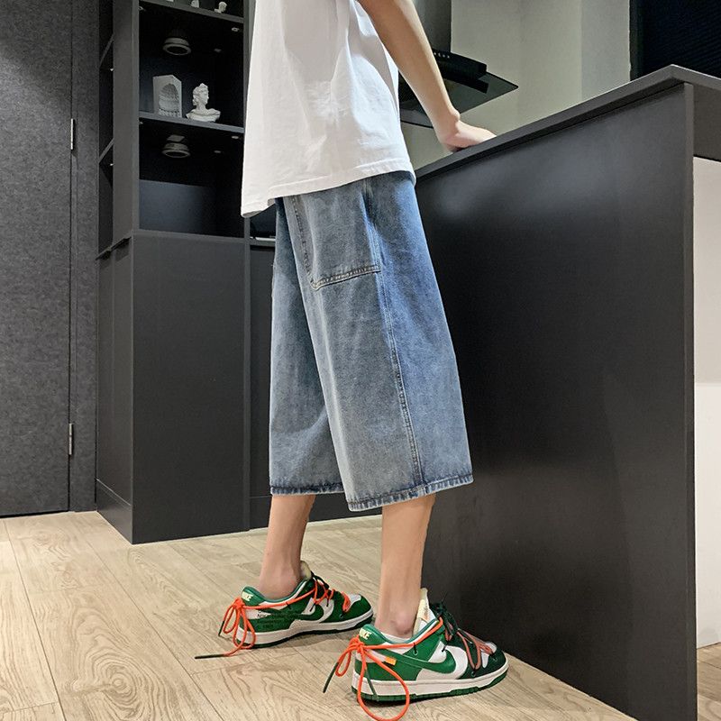 Japanese Brand × Jean Loose casual retro straight leg denim shorts Size US 30 / EU 46 - 4 Thumbnail