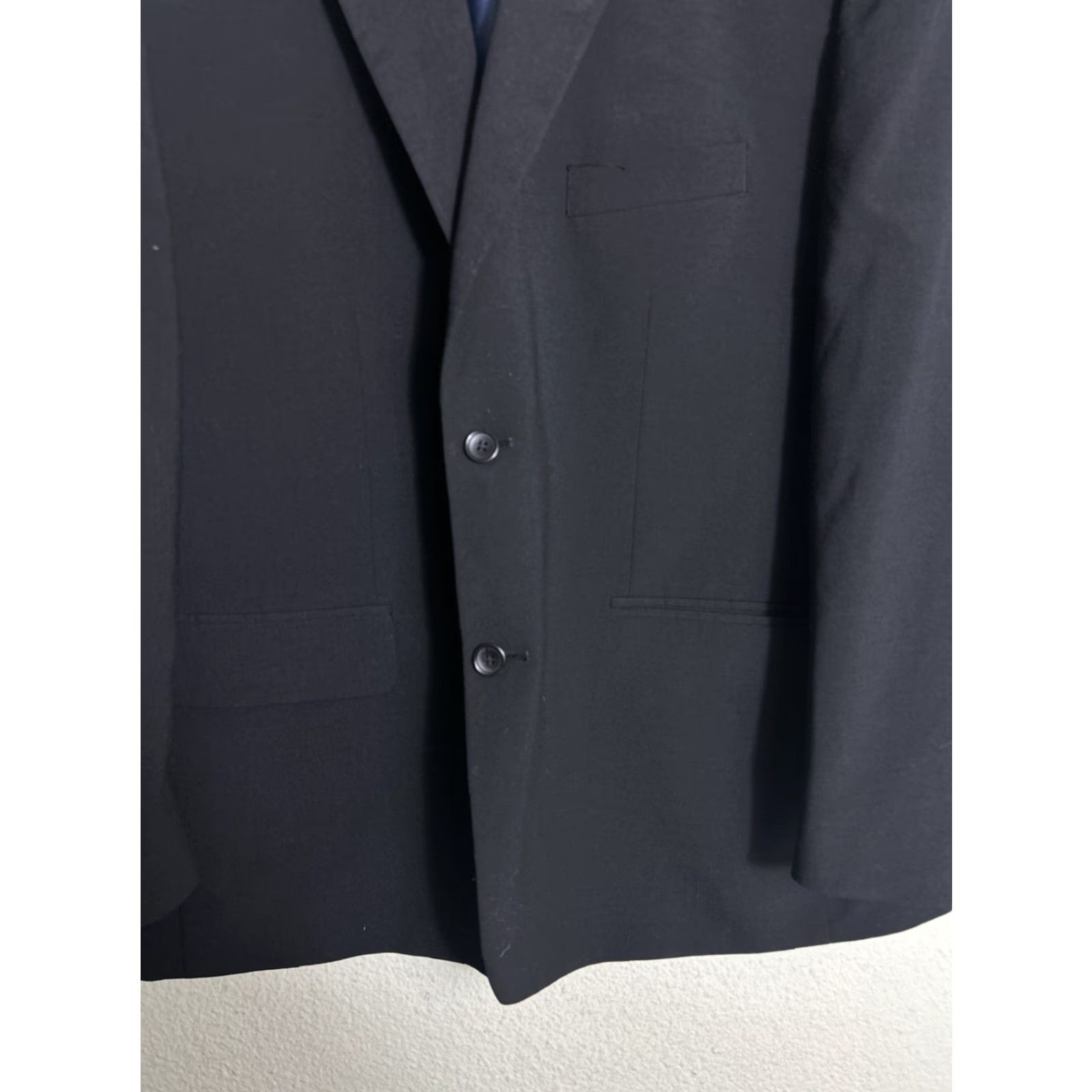 Vintage VINTAGE Oak Hill Blazer Men Blazer Navy Blue Wool Blend Long 48 Big & Tall Jacket Coat Size 48 Long Mens Navy Blue Wool Blend Blazer Size 48R - 7 Thumbnail