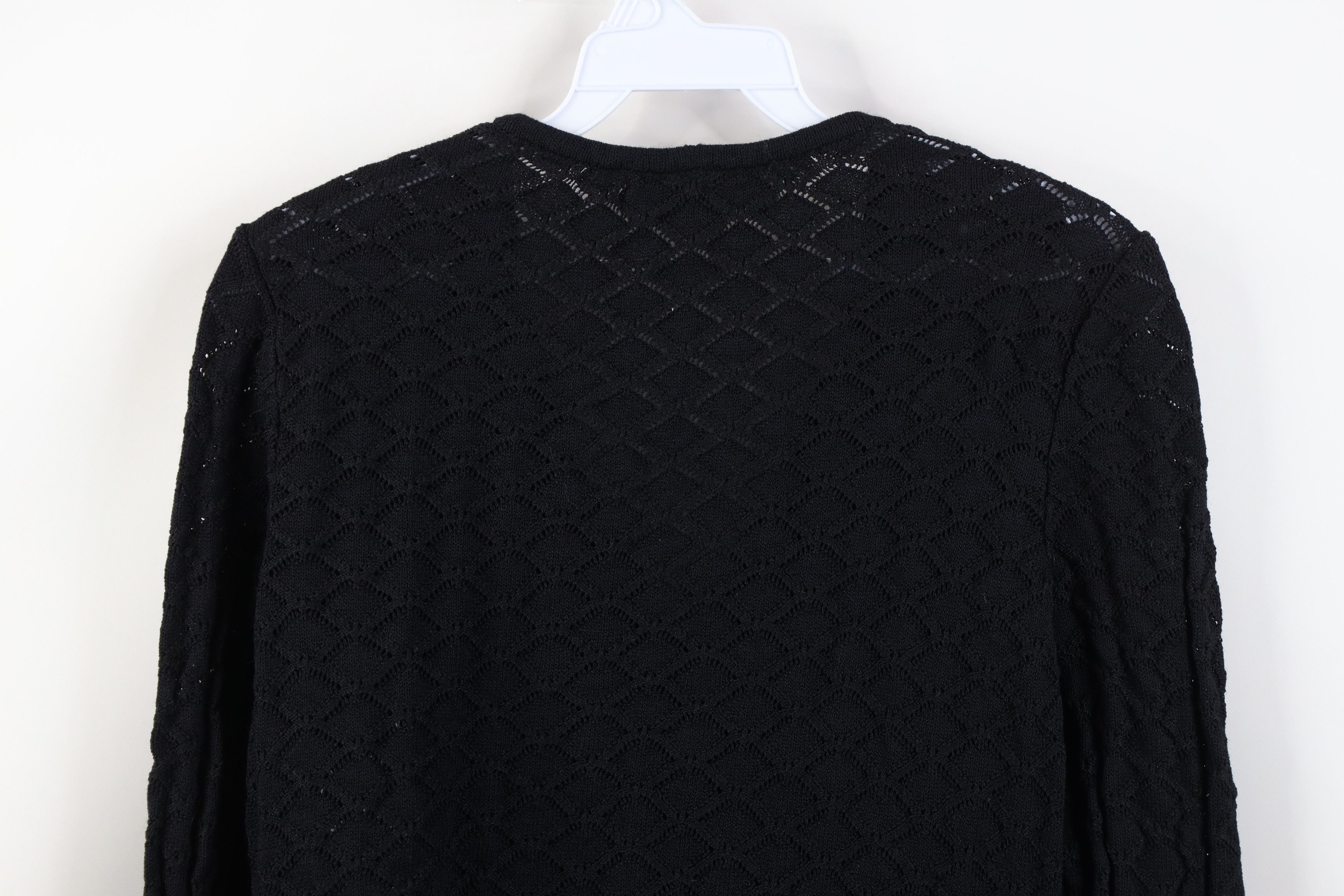 St. John Vintage St John Wool Blend Crochet 3/4 Sleeve Sweater USA Size XS / US 0-2 / IT 36-38 - 11 Thumbnail