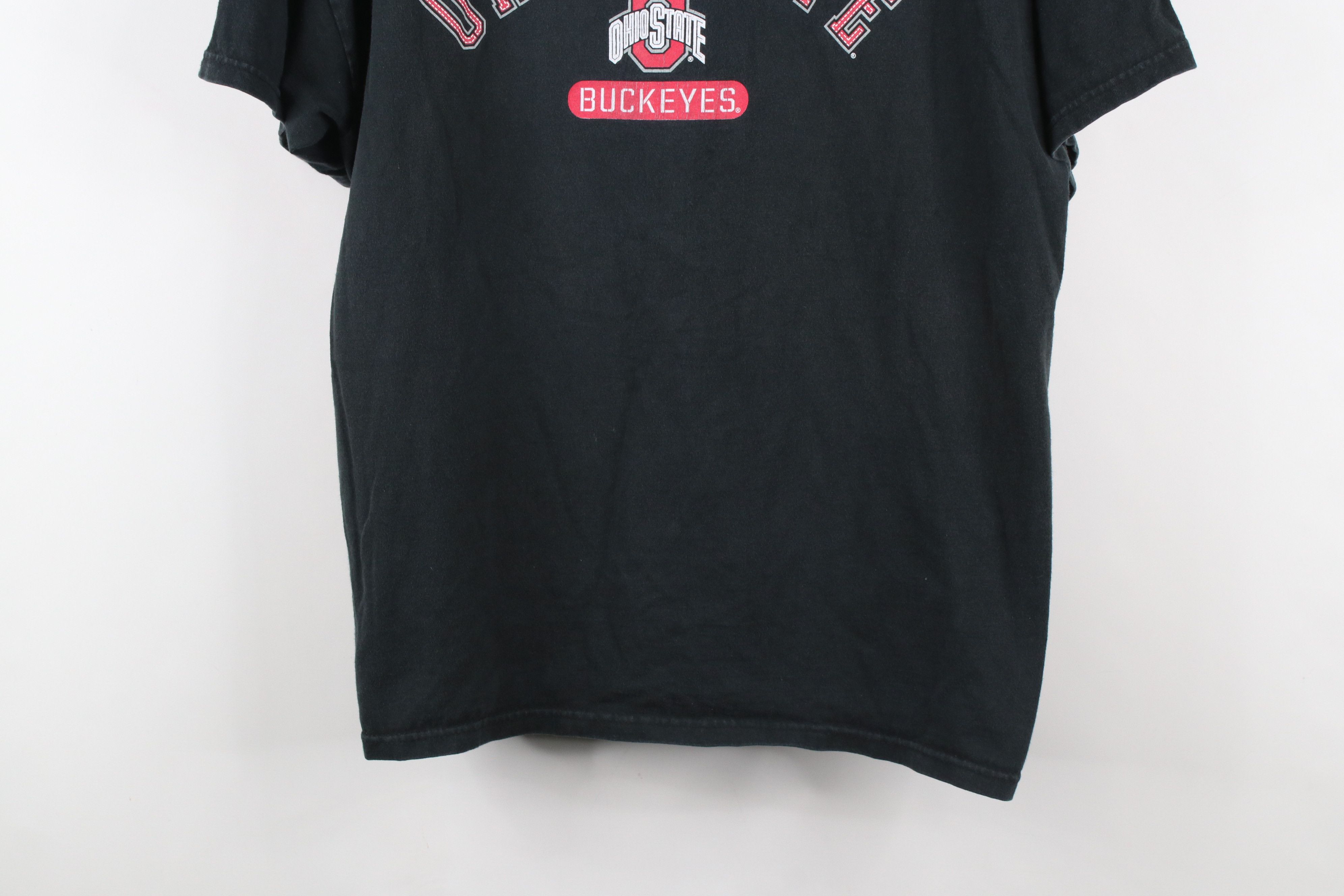 Vintage Vintage 90s Spell Ohio State University T-Shirt Black Cotton Size US XL / EU 56 / 4 - 3 Thumbnail
