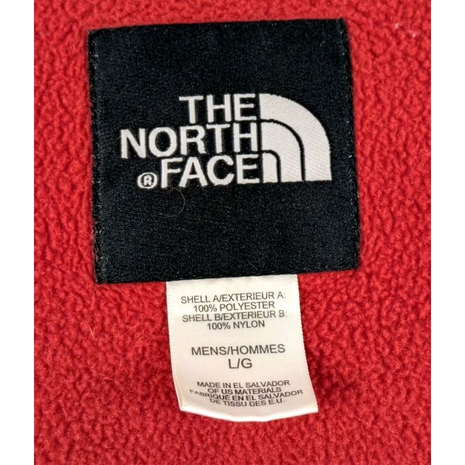 The North Face VINTAGE The North Face Denali Jacket Fleece Full Zip Red Gray L Mens 90s Outdoor Hiking Size US L / EU 52-54 / 3 - 4 Thumbnail