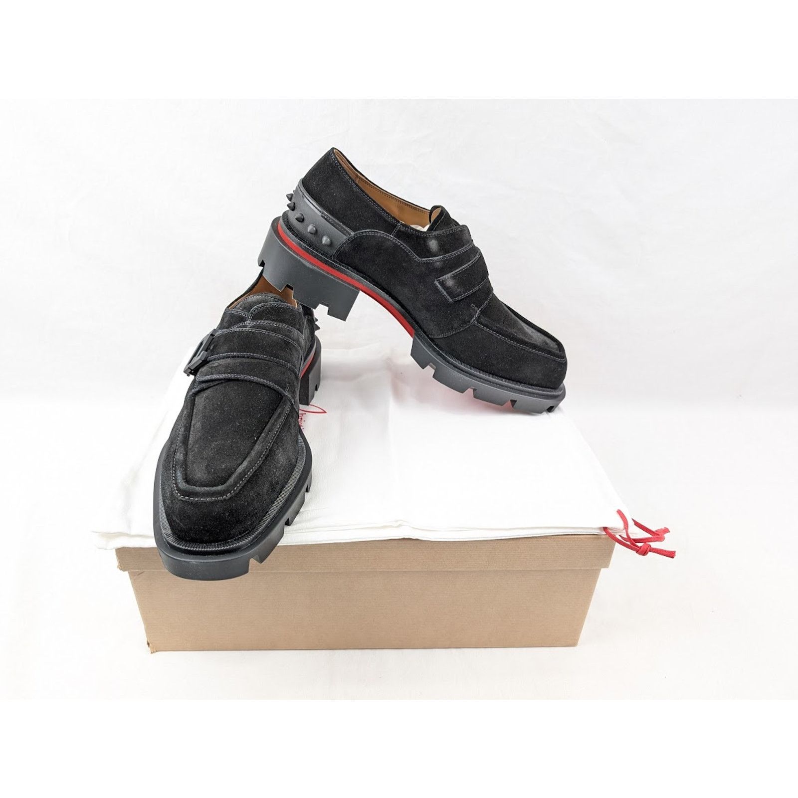 Christian Louboutin o1rshd1 Our Georges Flat Shoes in Black Size US 12 / EU 45 - 18 Thumbnail
