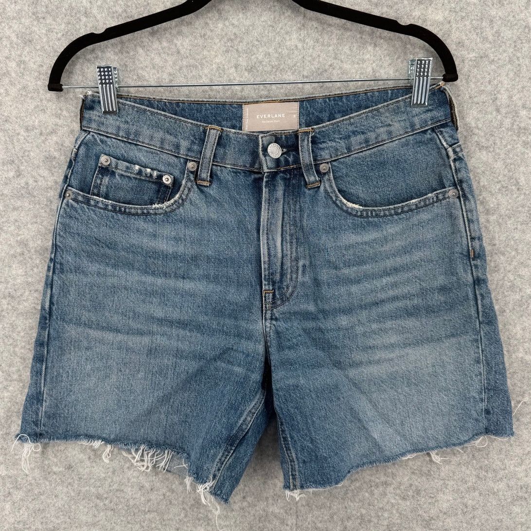 Everlane Everlane The Denim Short, 5" Cut Off, Medium Blue Size 26" / US 2 / IT 38 - 1 Thumbnail