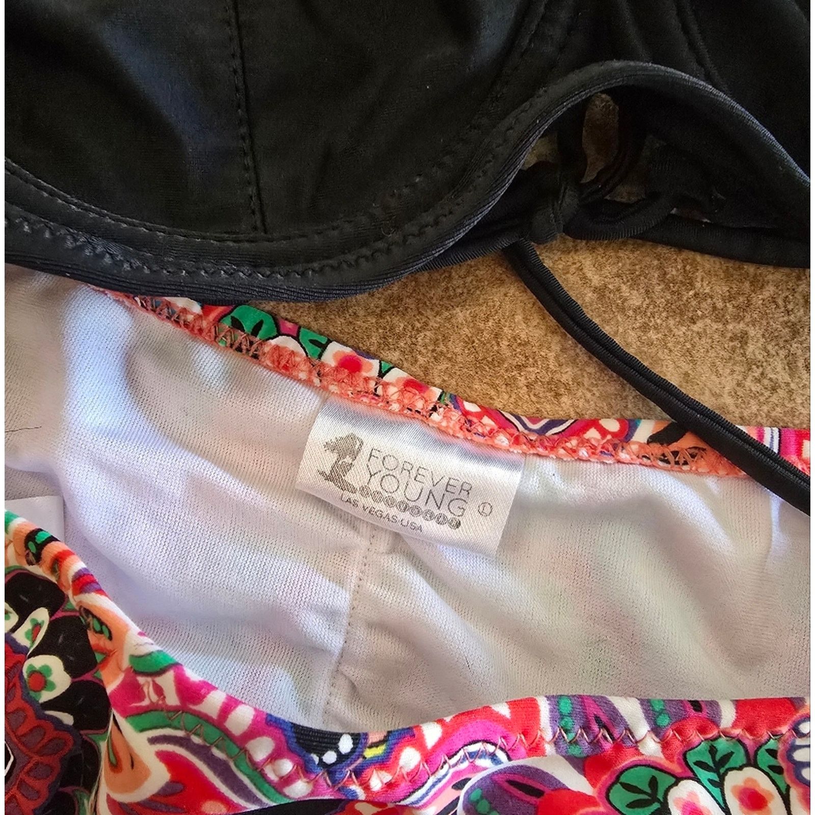 Other Black Flower | FYS | Coronado×CocoaBeach Bikini Set Size ONE SIZE - 5 Thumbnail