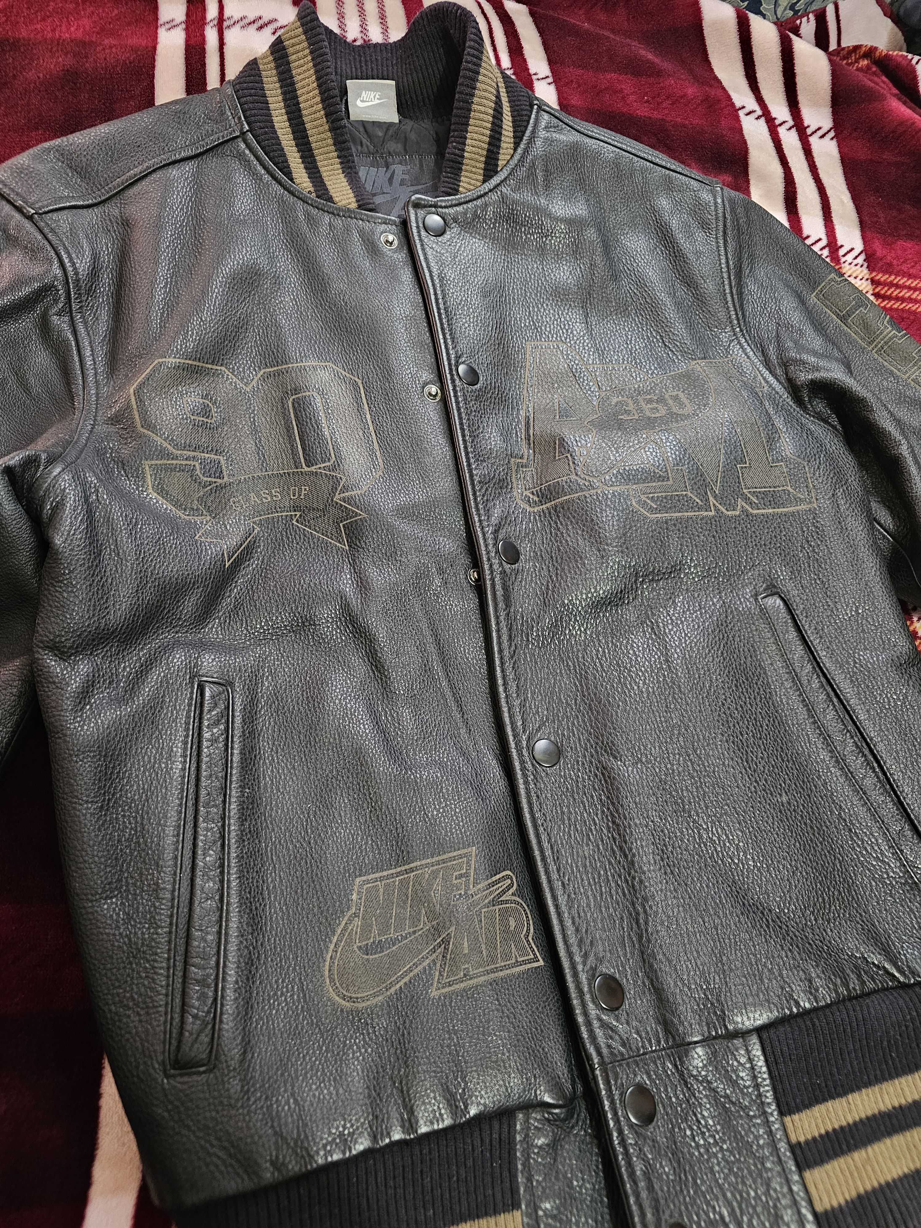 Nike Archive Nike Air full leather destroyer jacket Size US S / EU 44-46 / 1 - 2 Thumbnail