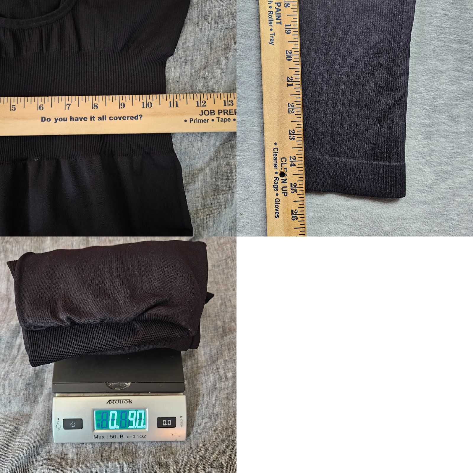 Vintage WE WORE WHAT Women's Black Sleeveless Rib Circular Knit Jumpsuit Size S/P Size 28" / US 6 / IT 42 - 8 Thumbnail