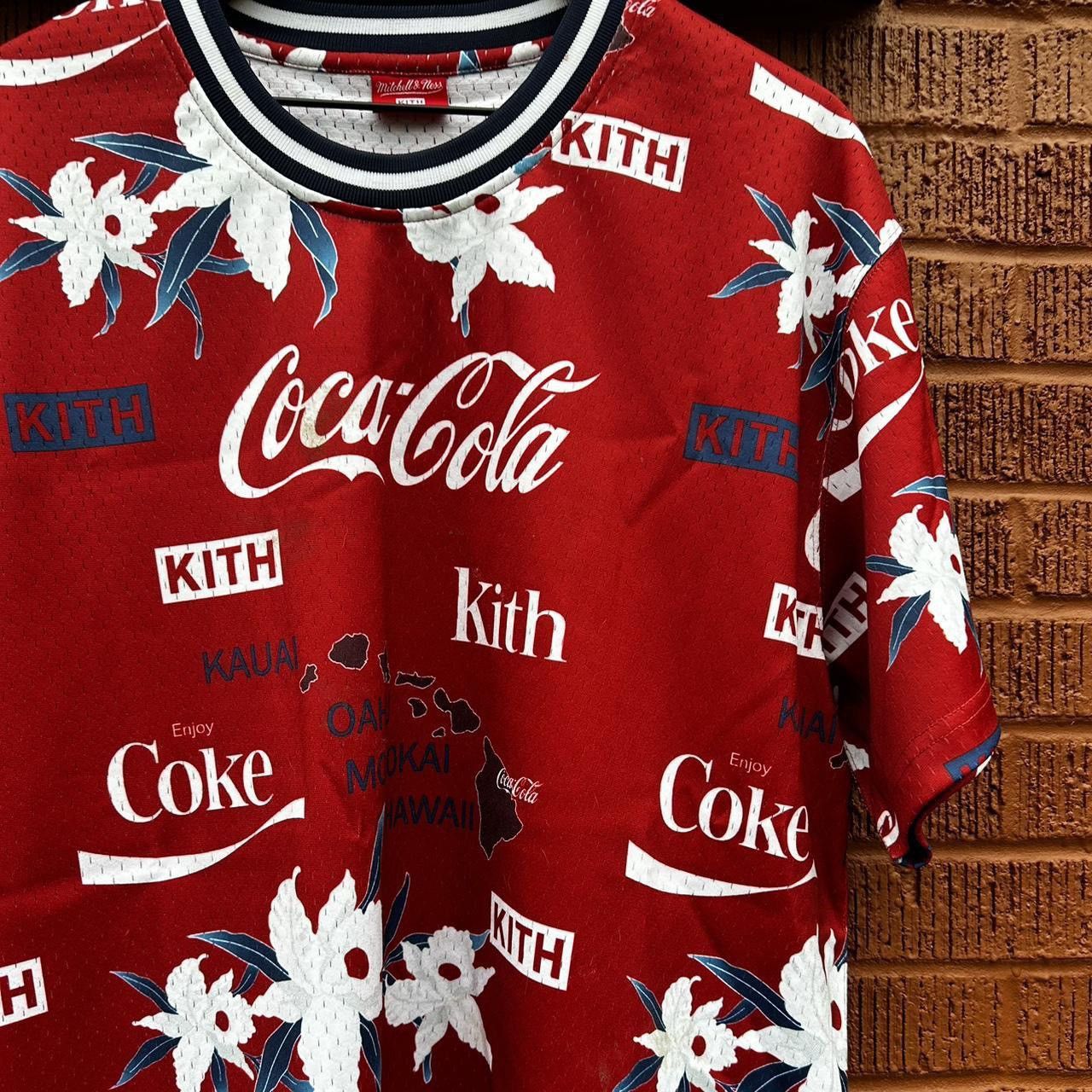 Kith Kith X Mitchell N Ness Coca Cola Jersey Shirt | Grailed