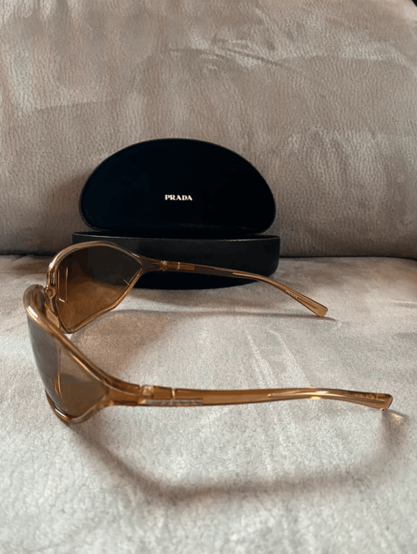 Prada PRADA Sunglasses SPR 04E Sport Symbol Wrap Shield Mask RI875 Size ONE SIZE - 2 Thumbnail
