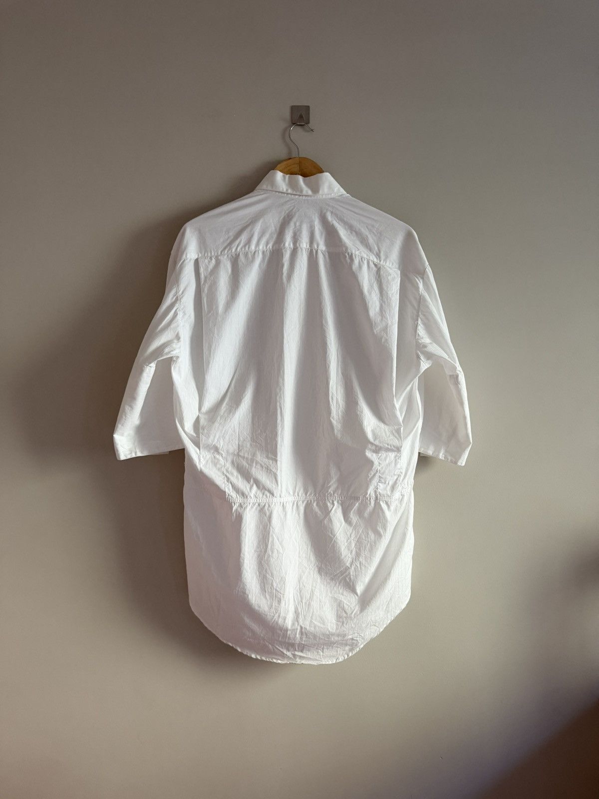 Dirk Bikkembergs Dirk Bikkembergs White Shirt with Open Sleeve Slits Size US L / EU 52-54 / 3 - 7 Thumbnail