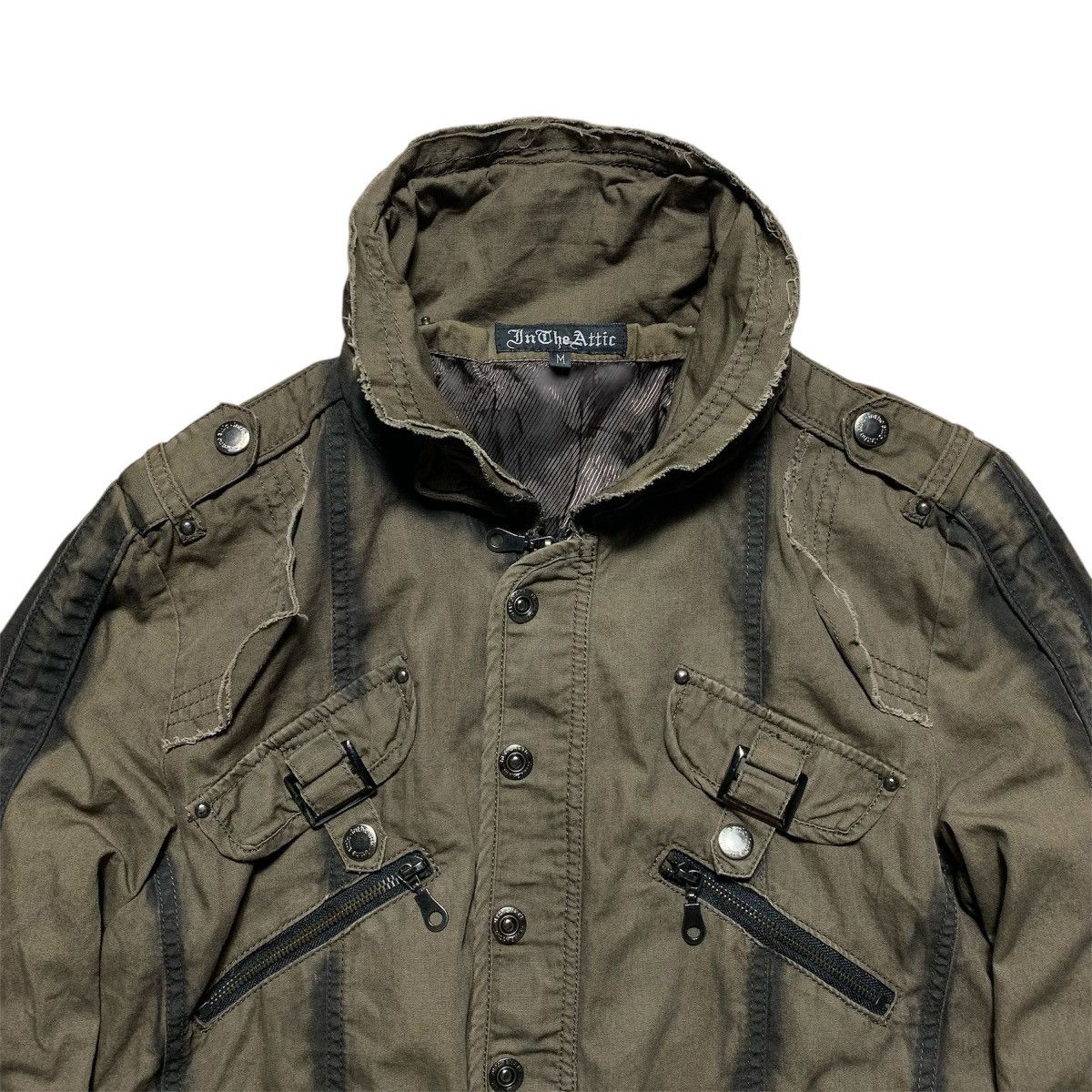 In The Attic Bondage Vkei Style Bono Multi Pocket Jacket