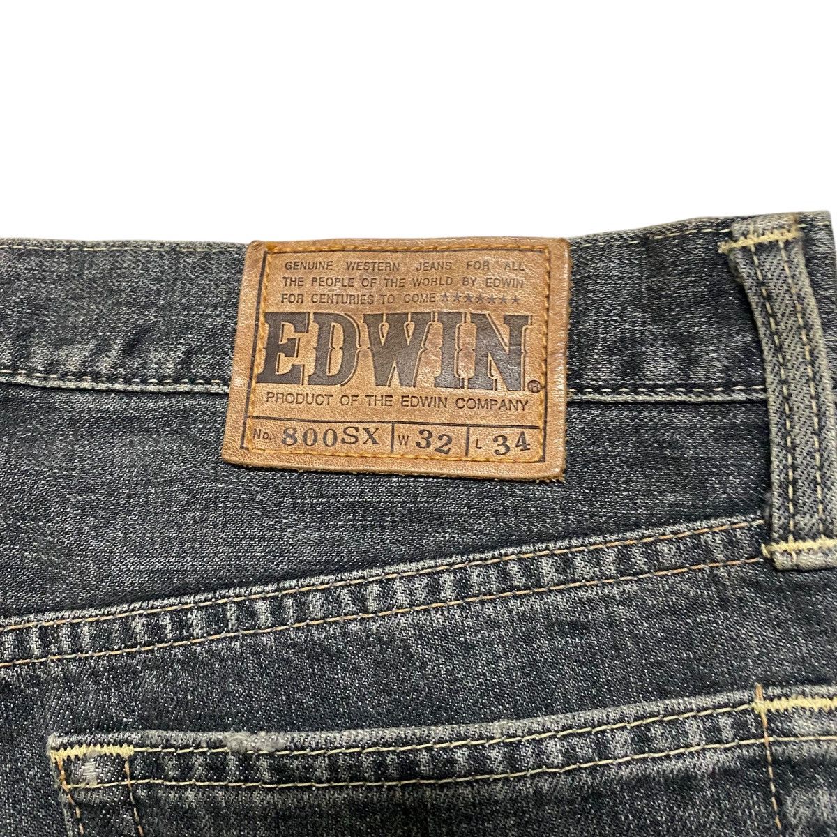 Edwin Vintage Edwin 800sx Black Denim Super Flare Jeans Size US 32 / EU 48 - 12 Thumbnail