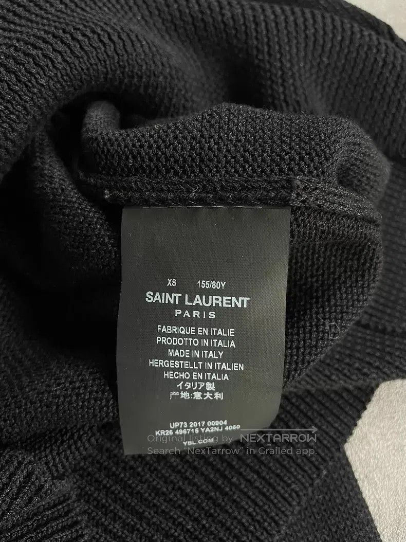 Saint Laurent Paris Saint Laurent Paris Ethnic Knit Shoulder Sleeve Top Size US XS / EU 42 / 0 - 6 Thumbnail