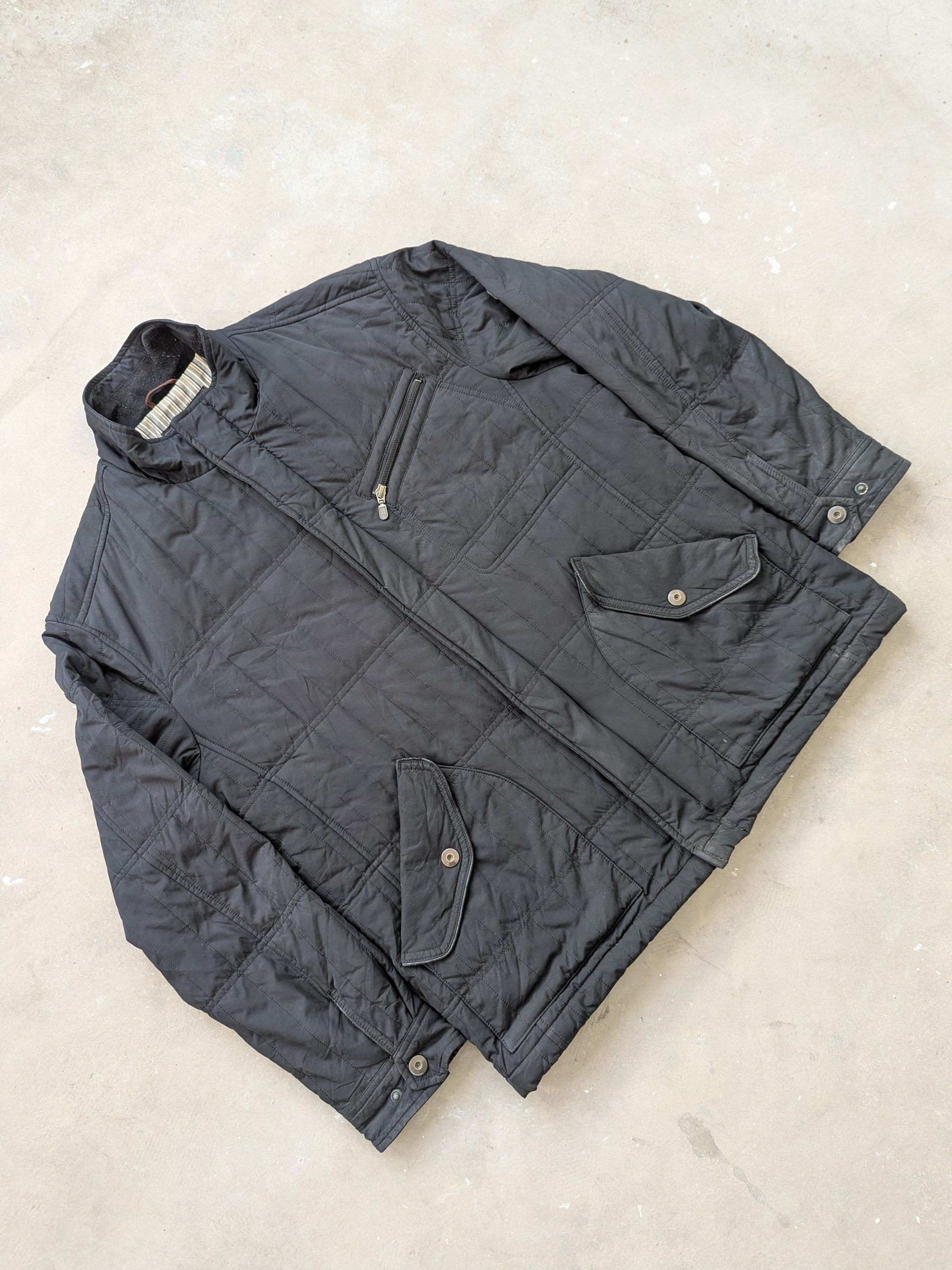 ALAIN DELON × Japanese Brand × Vintage Vintage 1990s Alain Delon Quilted Utility Jacket Size US L / EU 52-54 / 3 - 3 Thumbnail