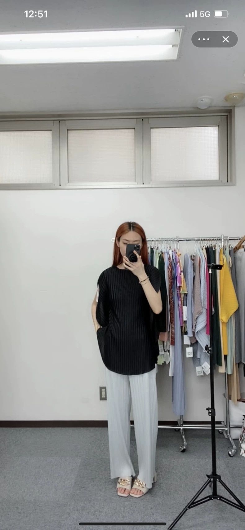 Issey Miyake Issey Miyake Black ribbed top with round plates Size L / US 10 / IT 46 - 9 Thumbnail