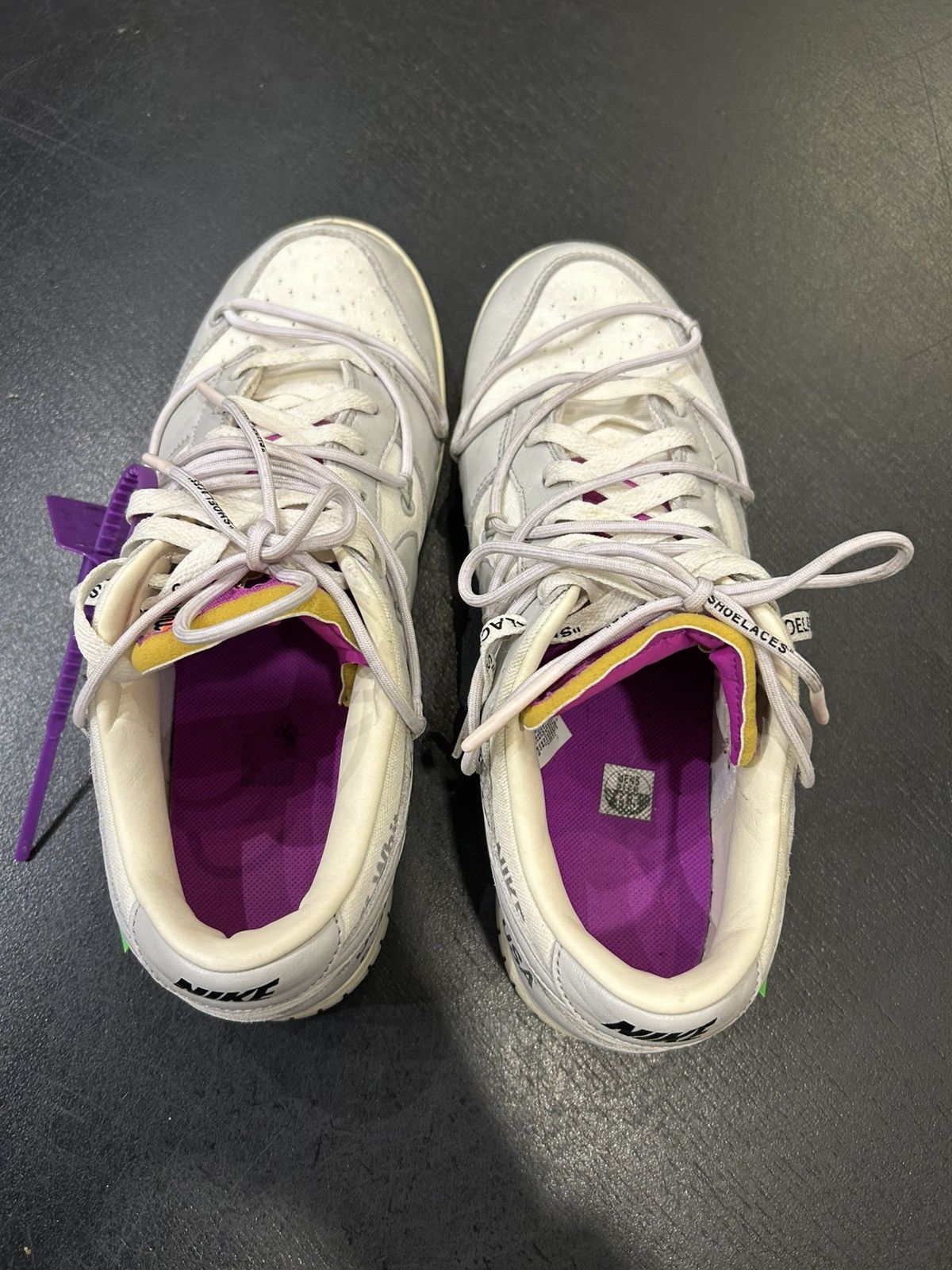 Nike × Off-White Nike Dunk Low x Off White Lot 3 Size US 11.5 / EU 44-45 - 6 Thumbnail