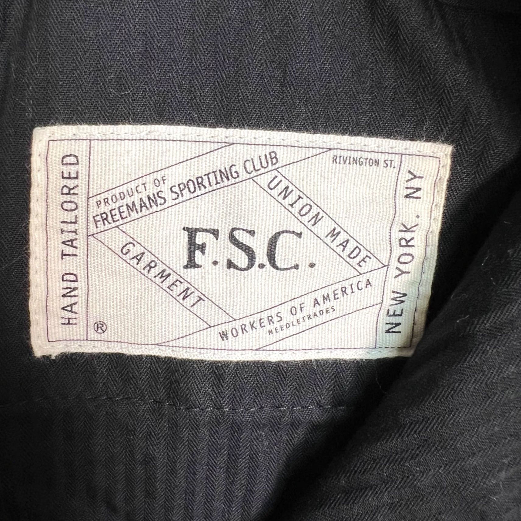 Vintage Freemans Sporting Club Mens Pants 36 x 28 Slim Black Tailored Wool Blend Size US 36 / EU 52 - 3 Thumbnail
