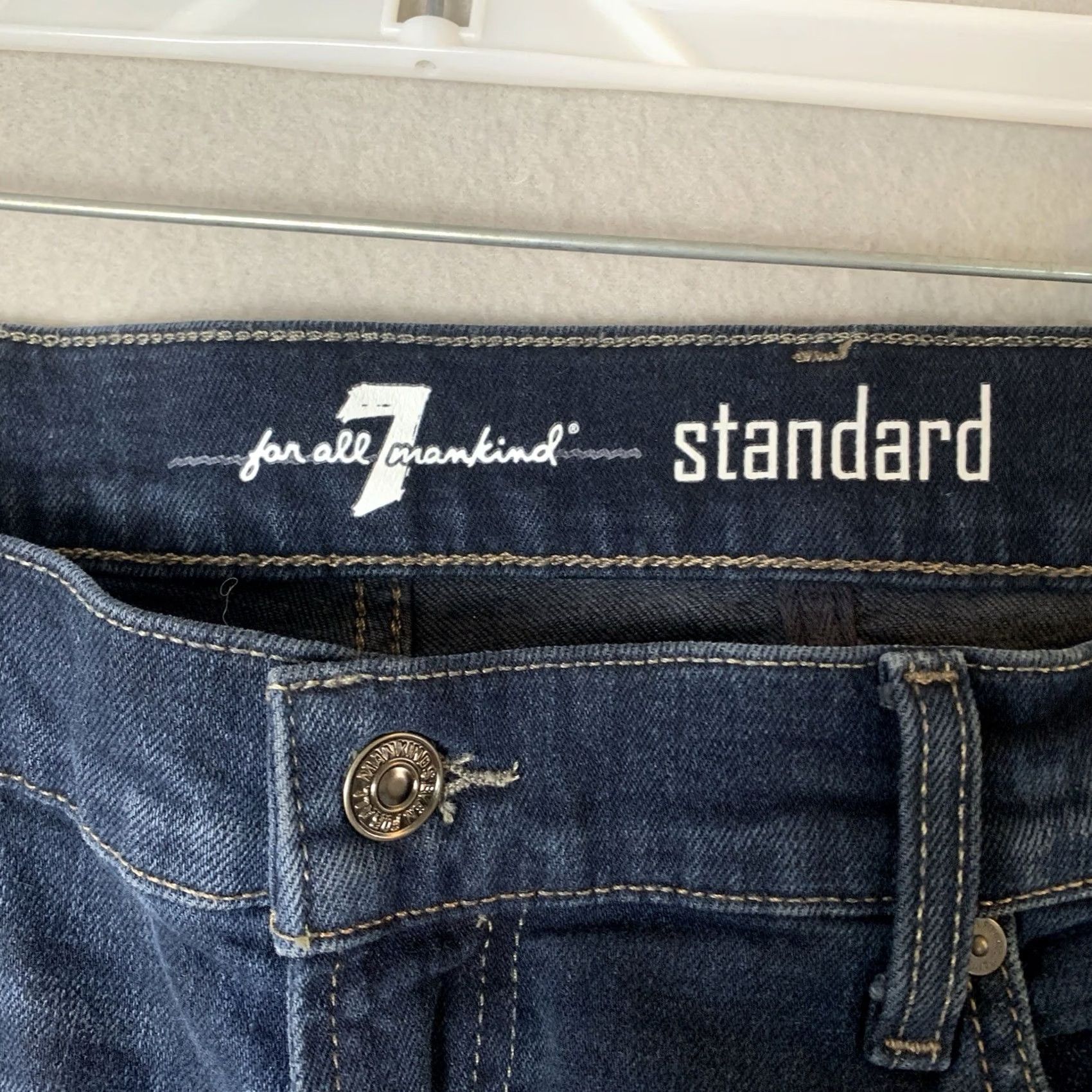 7 For All Mankind 7 For All Mankind Jeans Men 38x33 Dark Wash Straight Regular Jeans 7 For All Mankind Size US 38 / EU 54 - 3 Thumbnail