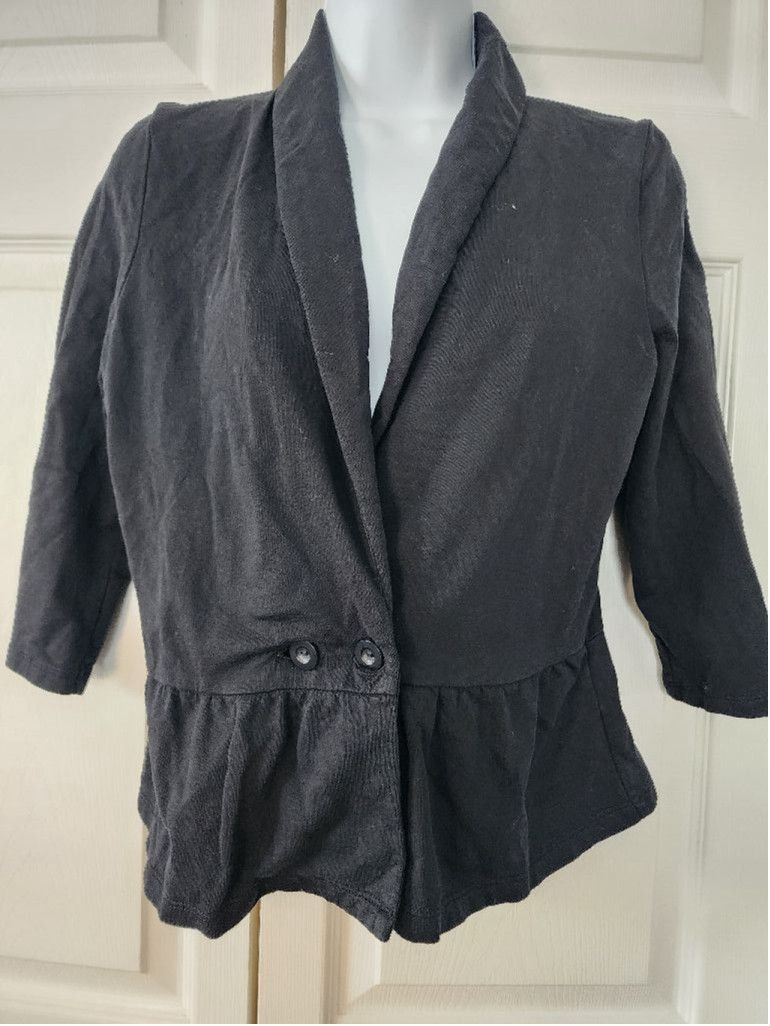 Loft Women's Ann Taylor LOFT Blouse, SP, Black Size XS / US 0-2 / IT 36-38 - 2 Thumbnail