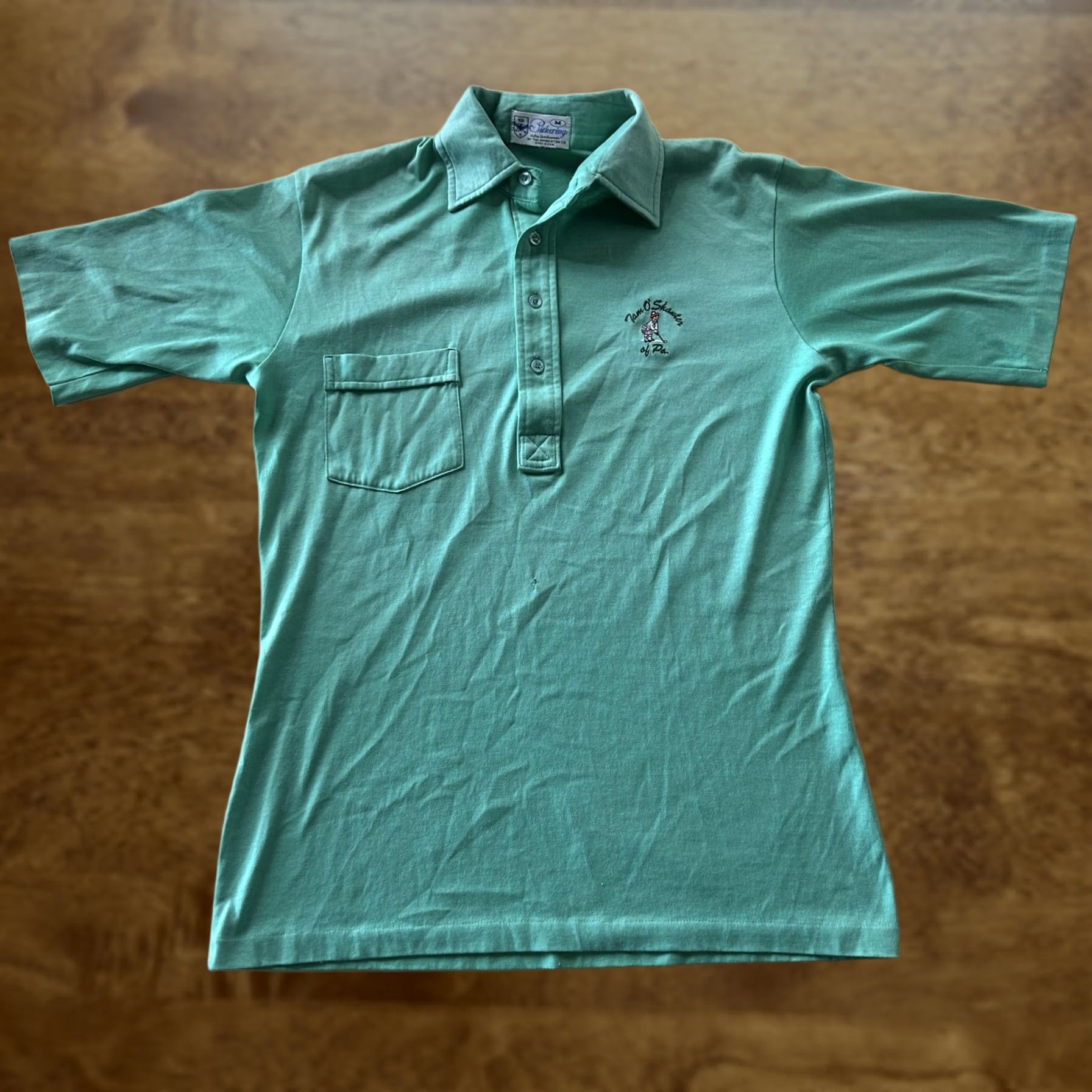 Vintage VINTAGE Pickering Polo Shirt Mens M Green Short Sleeve Embroidered Golfer Size US M / EU 48-50 / 2 - 1 Thumbnail