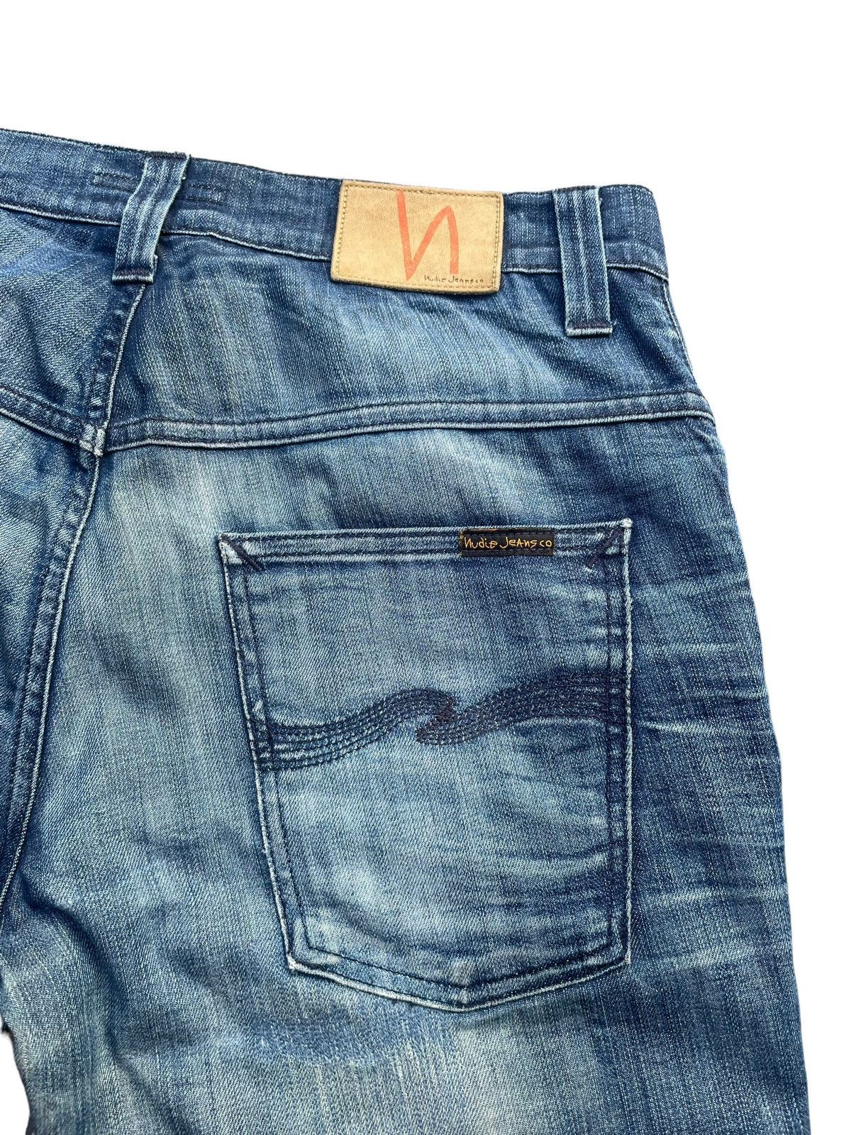 Nudie Jeans Nudie Thin Finn Faded Wash Denim Size US 33 - 9 Thumbnail