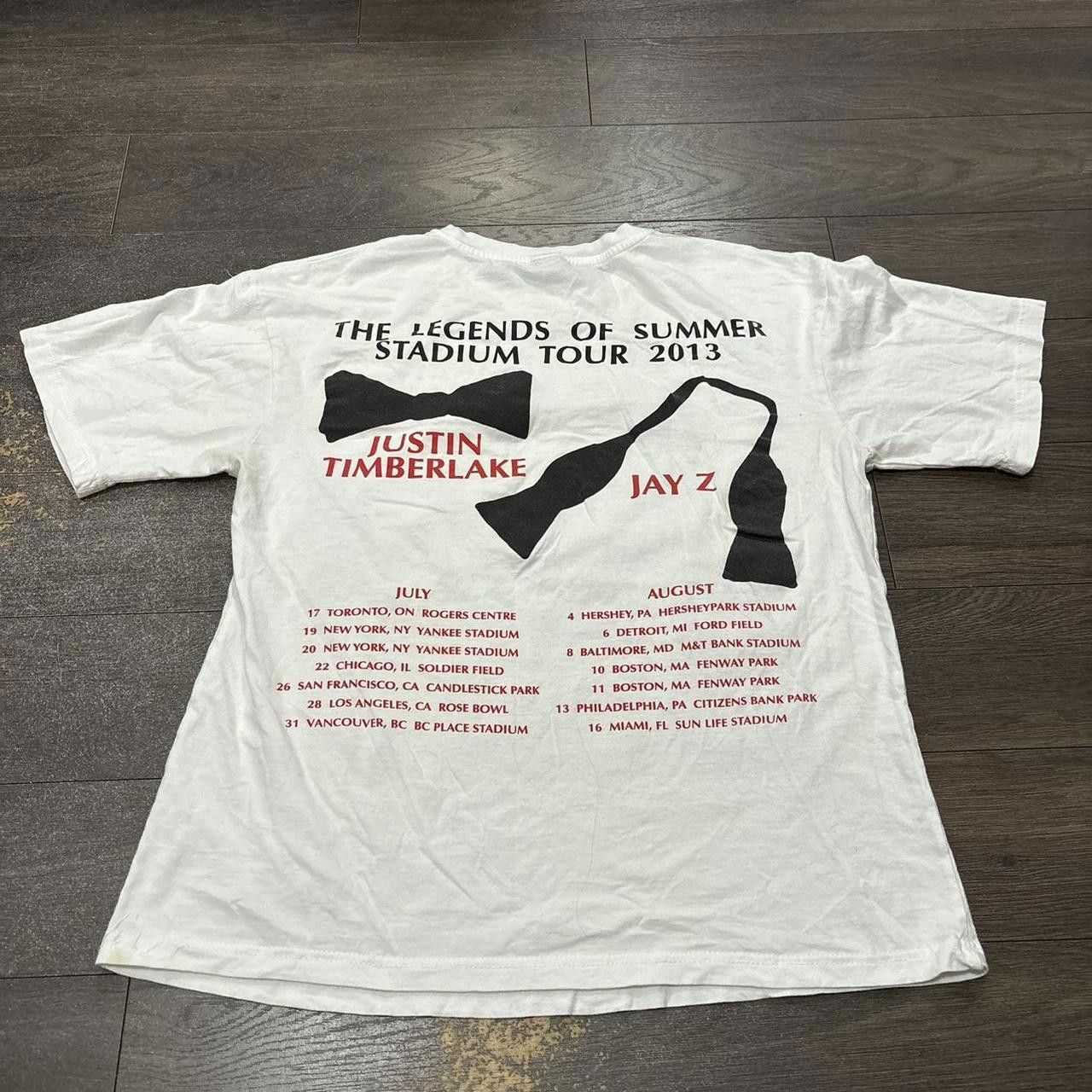 Designer jay z Justin timberlake legends of summer tour t shirt L Size US L / EU 52-54 / 3 - 4 Thumbnail