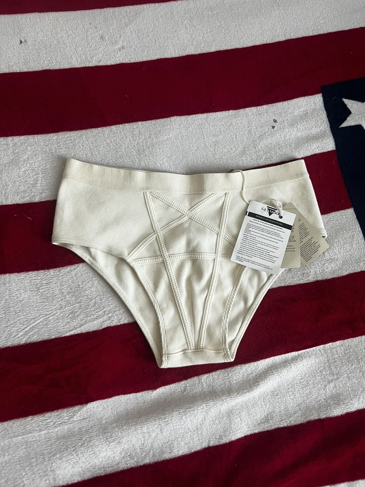 Rick Owens Rick Owens Rib Briefs Natural Made in Italy Underwear RO Size US 32 / EU 48 - 2 Thumbnail