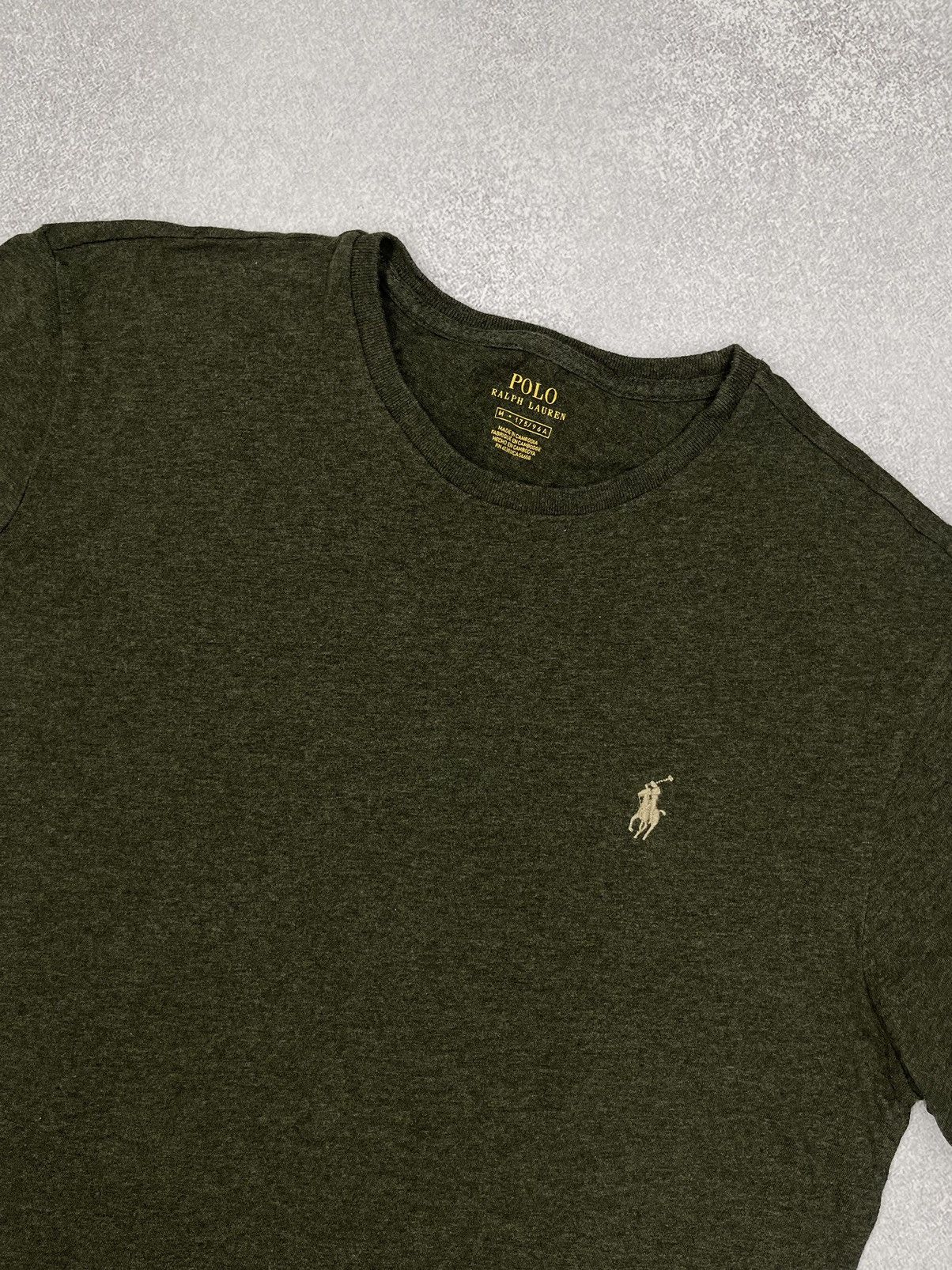 Polo Ralph Lauren Mens Polo Ralph Lauren Khaki T Short Y2K Size M Rugby Size US M / EU 48-50 / 2 - 4 Thumbnail
