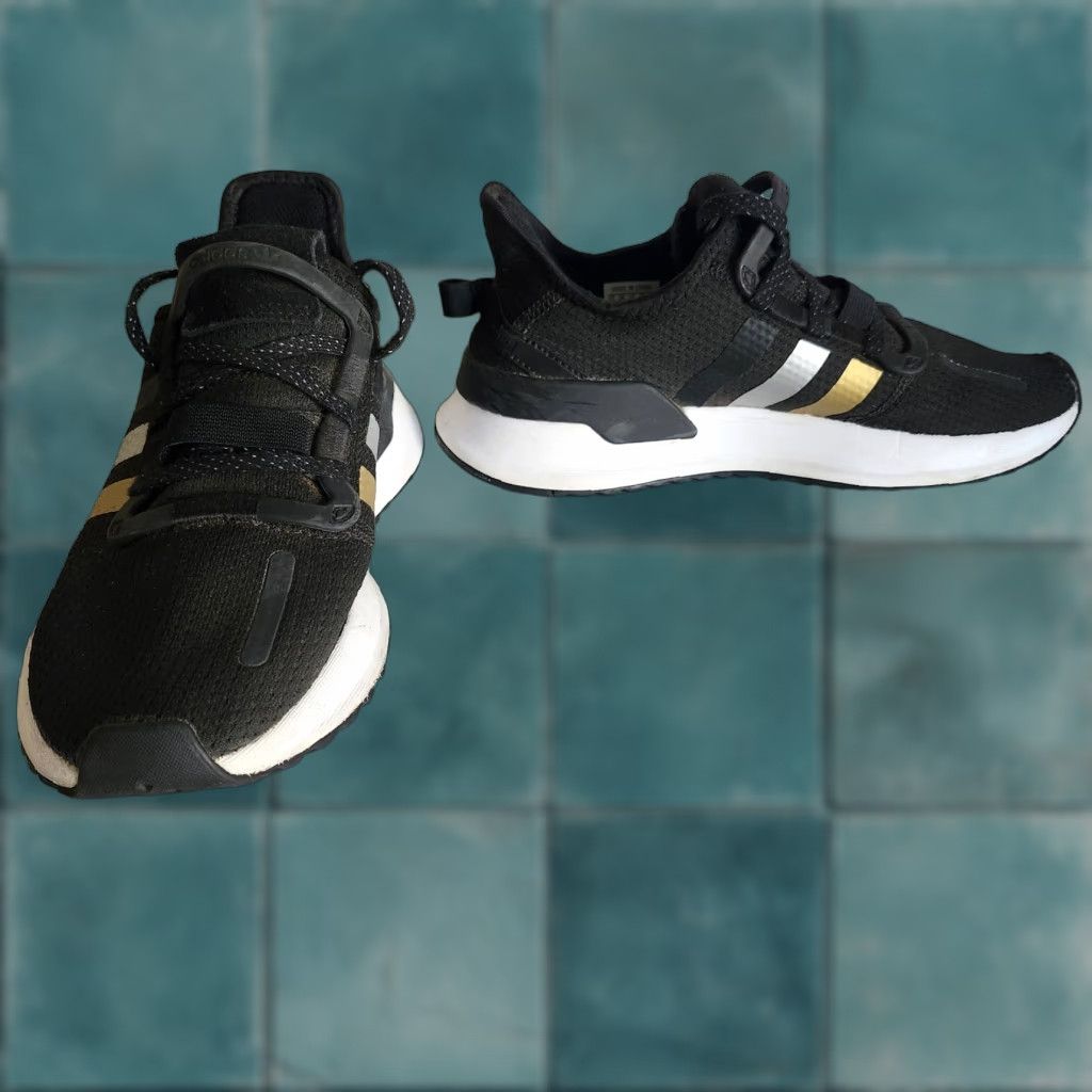 Adidas Adidas U_Path Run FW2325 Black Gold Sneakers Womens Size 5 Shoe Casual Activewear Girls Womens Size US 5 / IT 35 - 1 Thumbnail