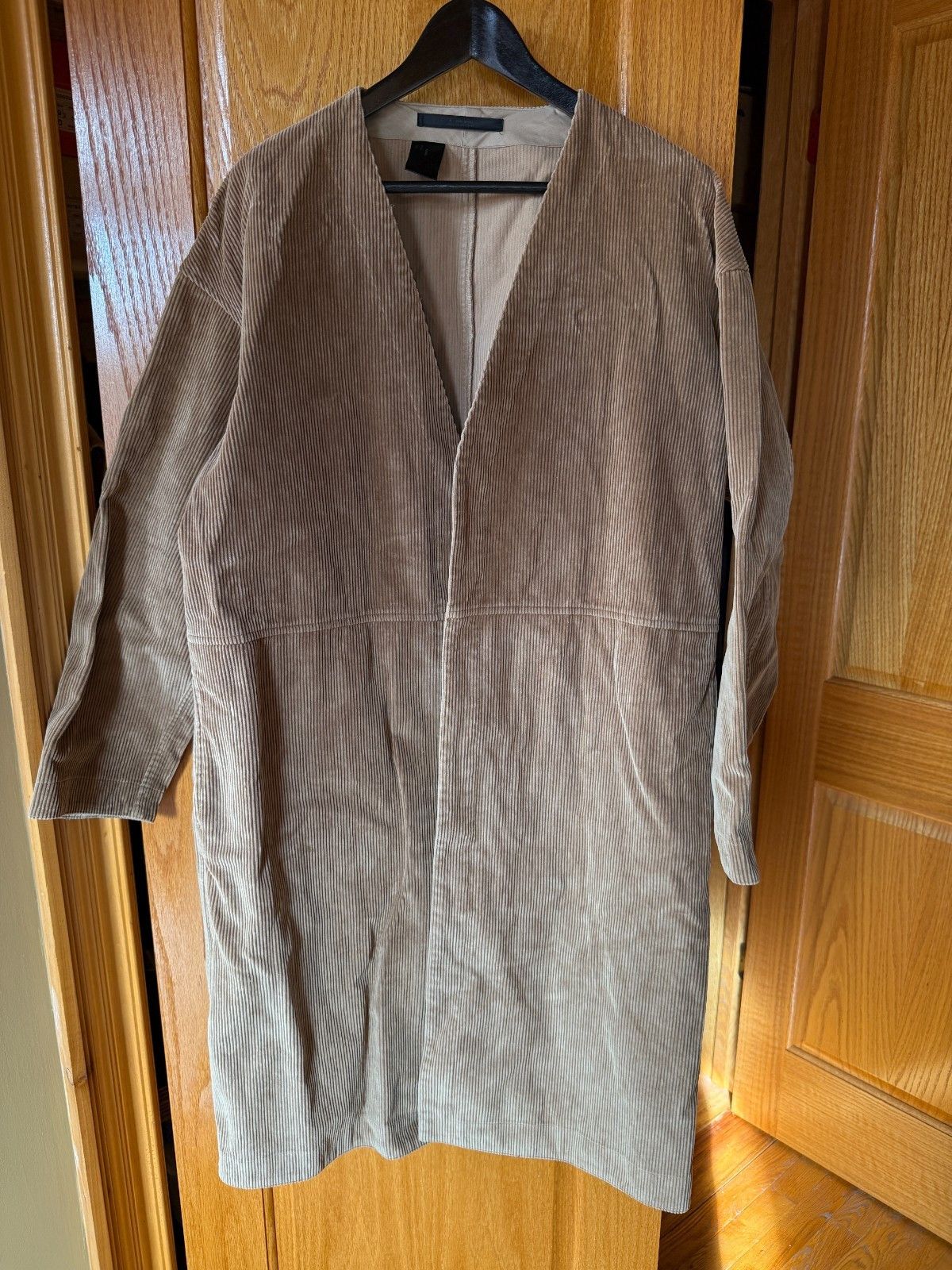 N. Hoolywood Tan Corduroy Long Coat