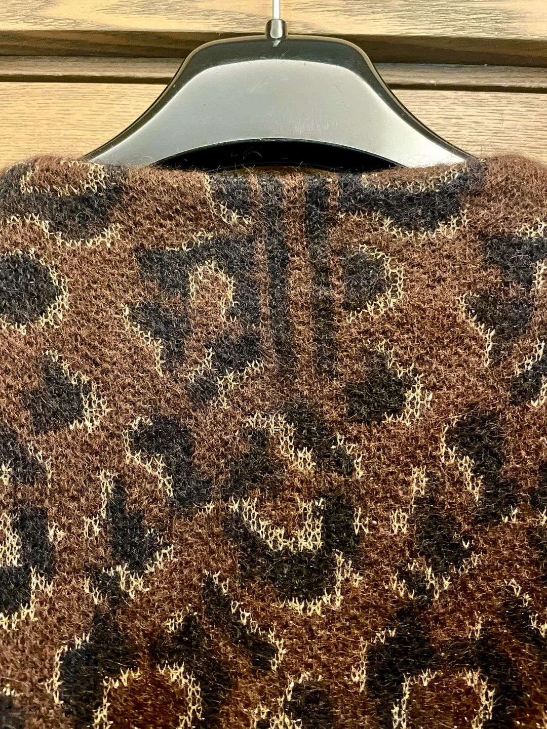 Saint Laurent Paris SLP 13AW Hedi Mohair Sweater Gold Leopard M Short Size US M / EU 48-50 / 2 - 7 Thumbnail