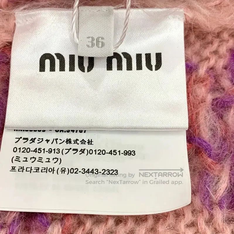 Miu Miu Miu Miu Pink Mohair Cardigan for Women . Size XS / US 0-2 / IT 36-38 - 6 Thumbnail