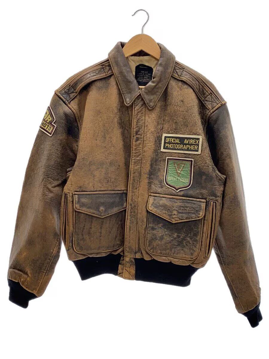 Avirex Avirex Leather Jacket Blouson Brown Size US S / EU 44-46 / 1 - 1 Thumbnail
