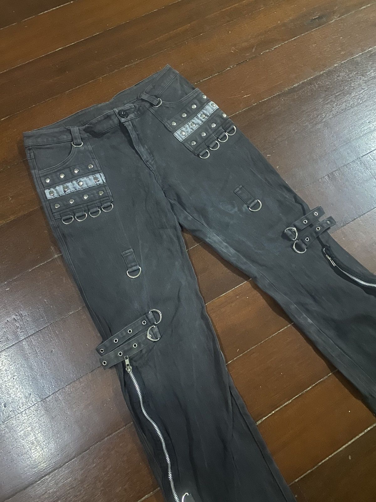 Hysteric Glamour rare punk rave zipper studded punk design Size US 31 - 5 Thumbnail