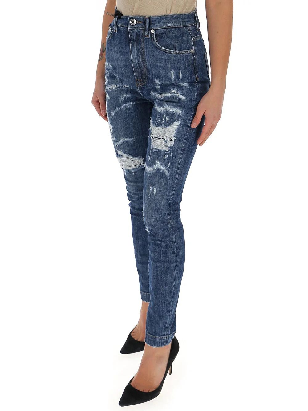 Dolce & Gabbana o1y0825 Denim Pant in Blue Size 26" / US 2 / IT 38 - 5 Thumbnail