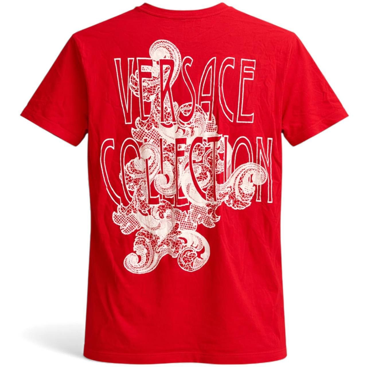 Versace VERSACE COLLECTION BY GIANNI VERSACE RED COTTON T SHIRT SZ S Size US S / EU 44-46 / 1 - 1 Thumbnail