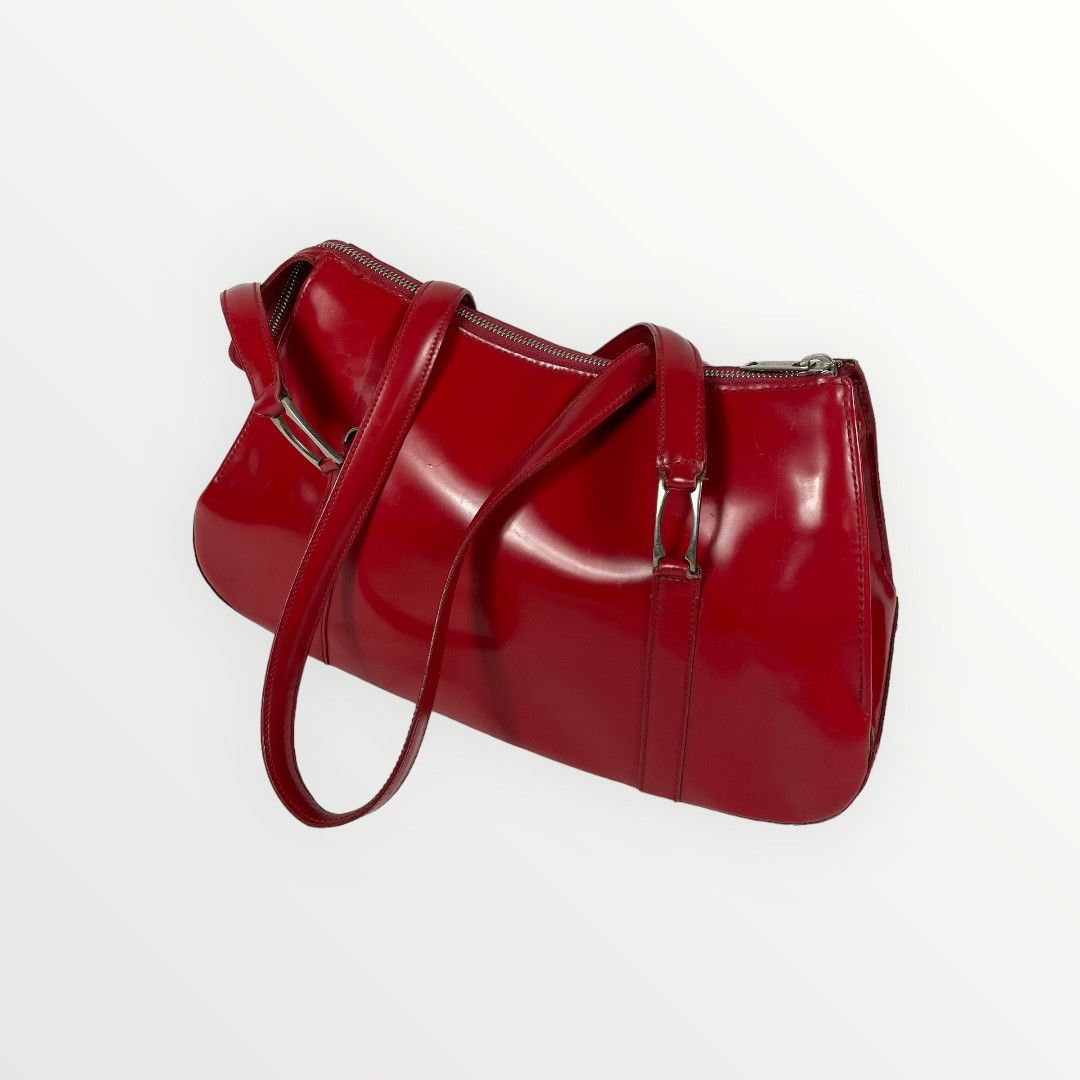 Vintage Rare Moschino Heart Redwall Love Red Shoulder Bag