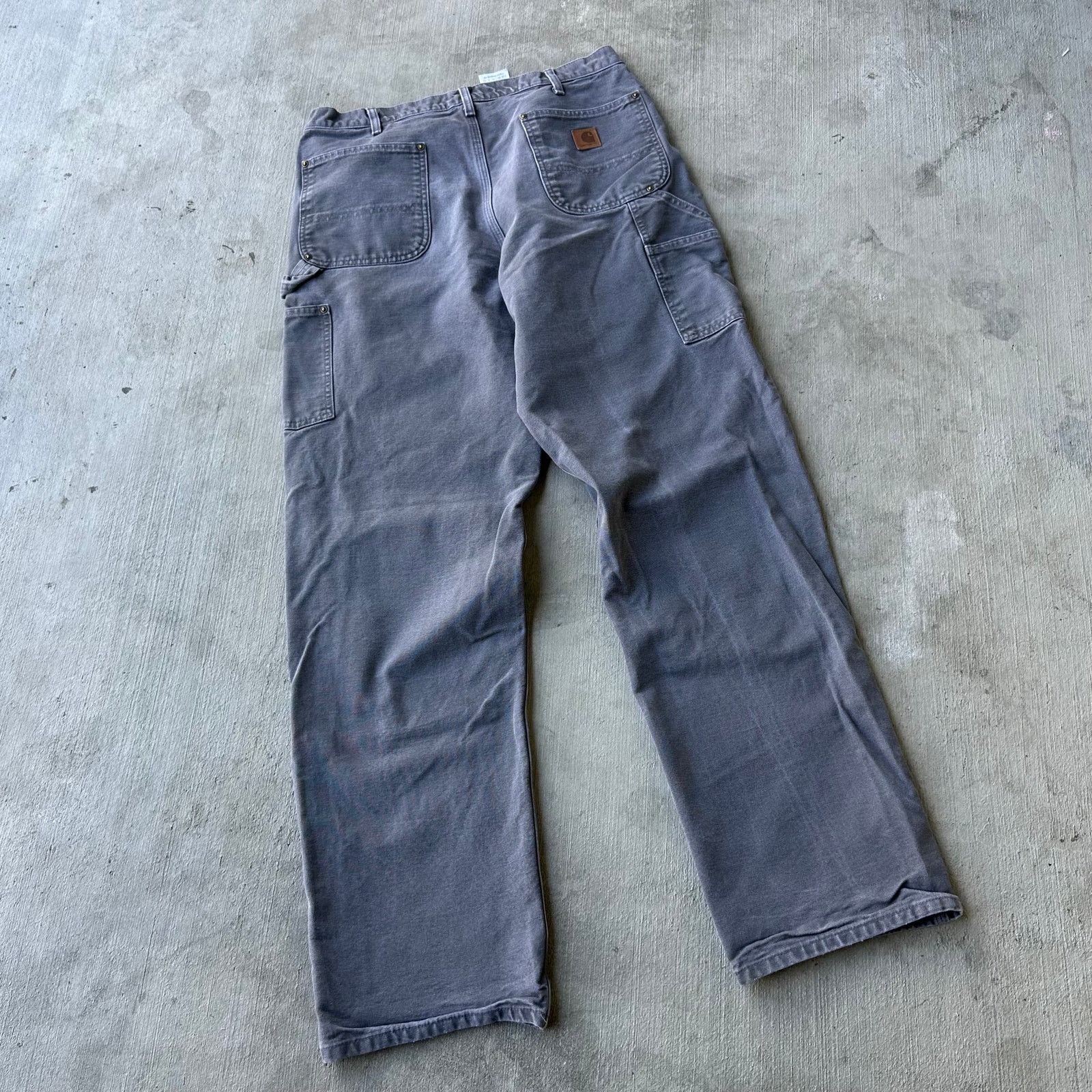 Carhartt Vintage Y2K gray Carhartt double knee work carpenter pants Size US 35 - 4 Thumbnail