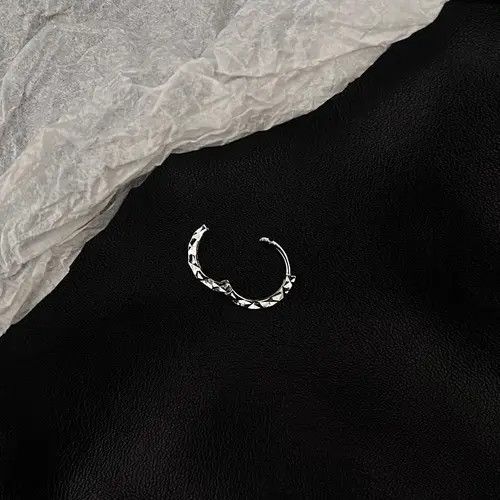 Vintage 100%925 silver retro punk earrings Size ONE SIZE - 4 Thumbnail
