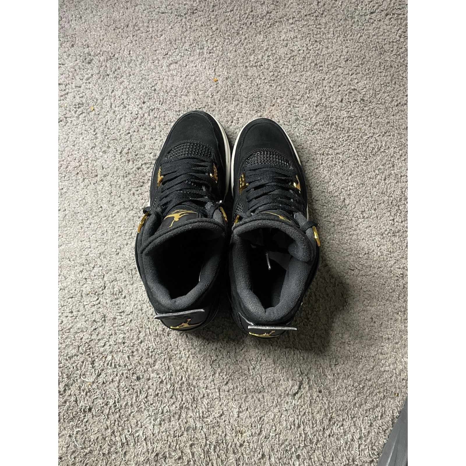 Jordan Brand Size 12- Air Jordan 4 Retro Royalty 2017 308497-032 Black Size US 12 / EU 45 - 4 Thumbnail