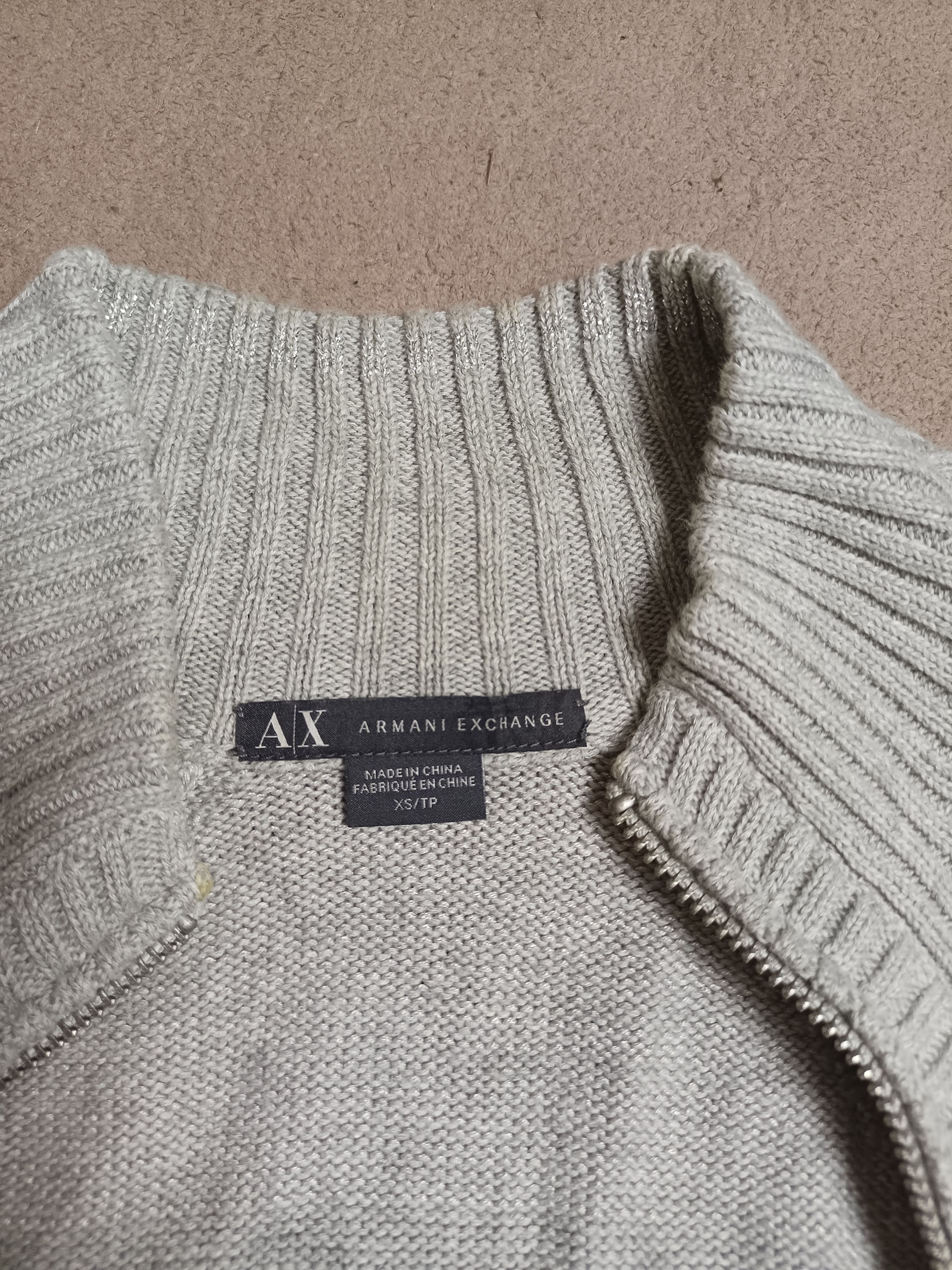 Armani Exchange AX Armani Exchange Knitted Zipper Sweater Size XS / US 0-2 / IT 36-38 - 9 Thumbnail