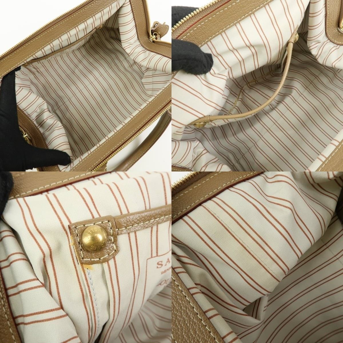 Louis Vuitton Louis Vuitton Trianon Sac de Nuit MM Canvas Satchel Beige Size ONE SIZE - 7 Thumbnail
