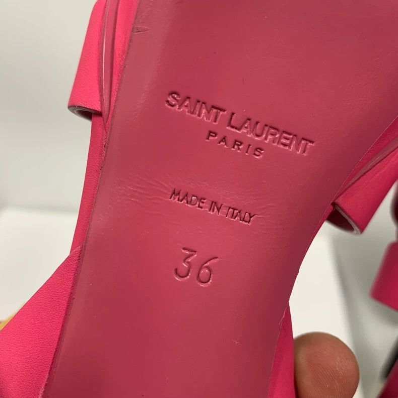 Saint Laurent Paris Pink Stiletto Heels by Saint Laurent-2507 Size US 6 / IT 36 - 6 Thumbnail