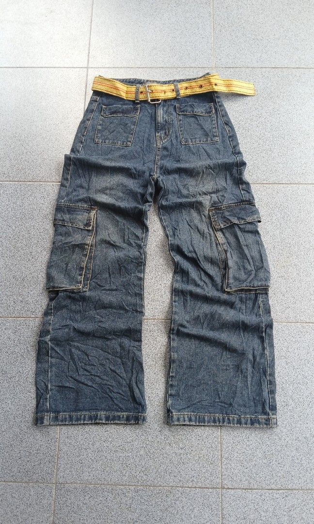 Beauty Beast × Hysteric Glamour × Japanese Brand Japanese cargo denim like Travis style Size US 29 - 1 Thumbnail
