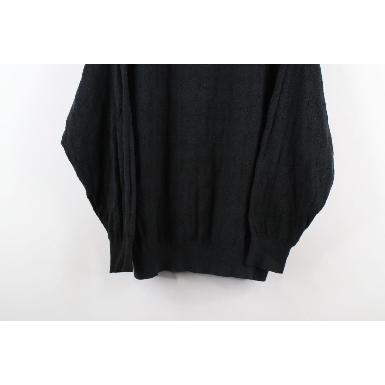 Vintage Vintage 90s Streetwear Distressed Diamond Knit Sweater Size US L / EU 52-54 / 3 - 3 Thumbnail